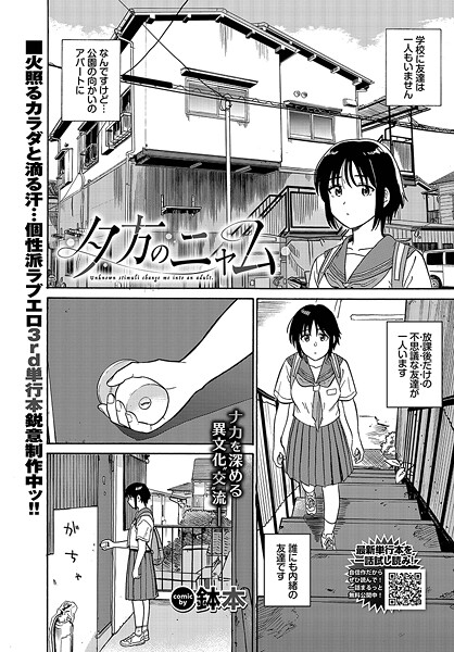 【無料 エロ漫画】夕方のニャム 鉢本 コミックバベル編集部